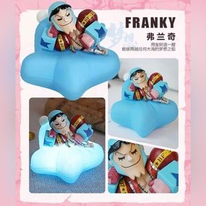NEW One Piece Franky Night Light Figure Lamp Bedside LED Light Rechargeable